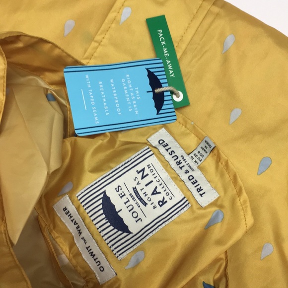 NewJoules Antique Gold Golightly Hooded Waterproof - Picture 5 of 8